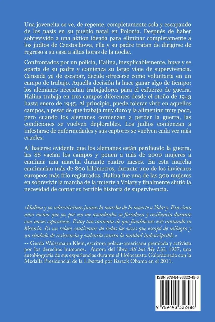 Rückseite: 9789493322486 | Mi marcha a través del infierno | Halina Kleiner (u. a.) | Taschenbuch