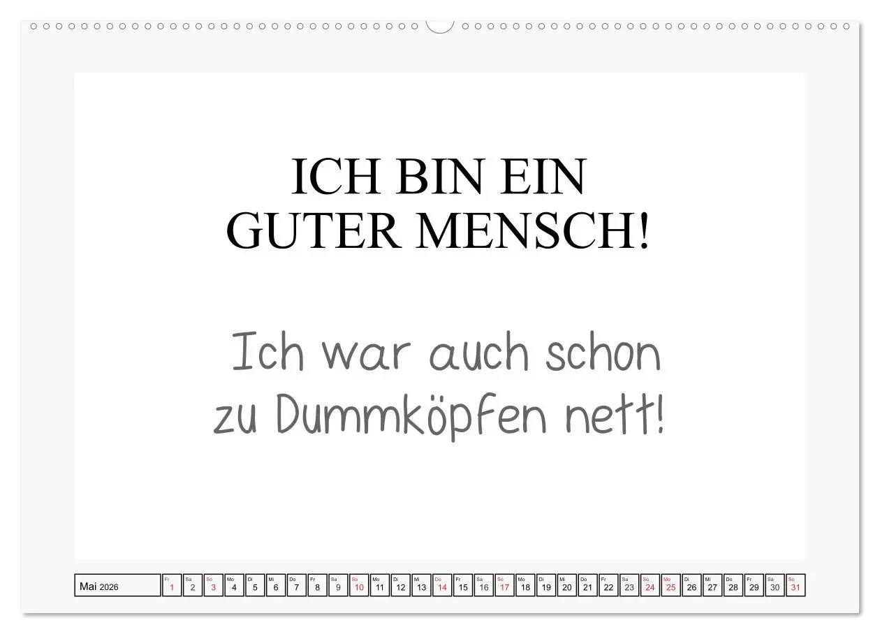 Bild: 9783457682586 | Typo-Kalender für das Büro. Sarkasmus und fiese Sprüche...
