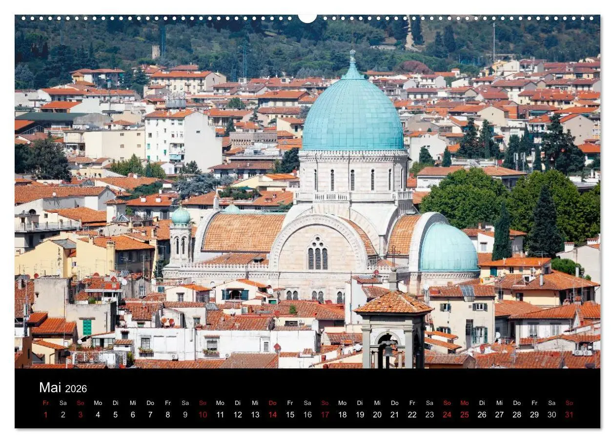 Bild: 9783516152586 | Florenz (Wandkalender 2026 DIN A2 quer), CALVENDO Monatskalender