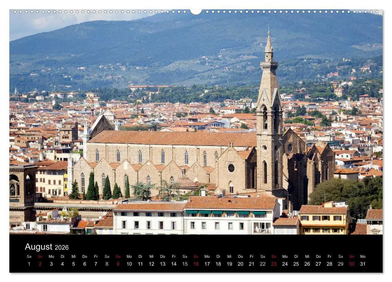 Bild: 9783516152586 | Florenz (Wandkalender 2026 DIN A2 quer), CALVENDO Monatskalender