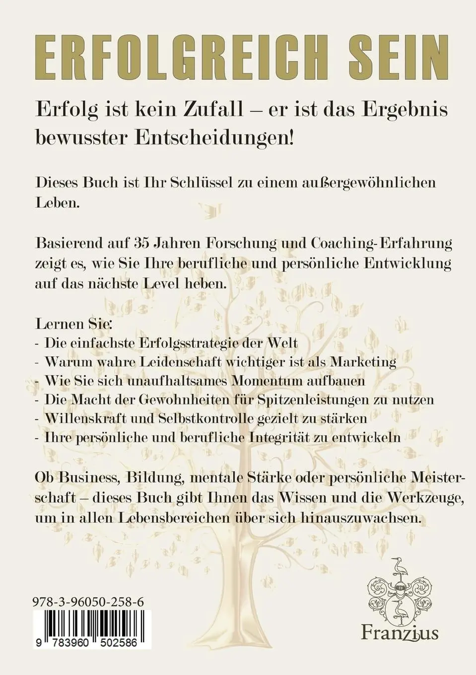 Rückseite: 9783960502586 | Erfolgreich sein | Success attracts success | Frederick Dodson | Buch