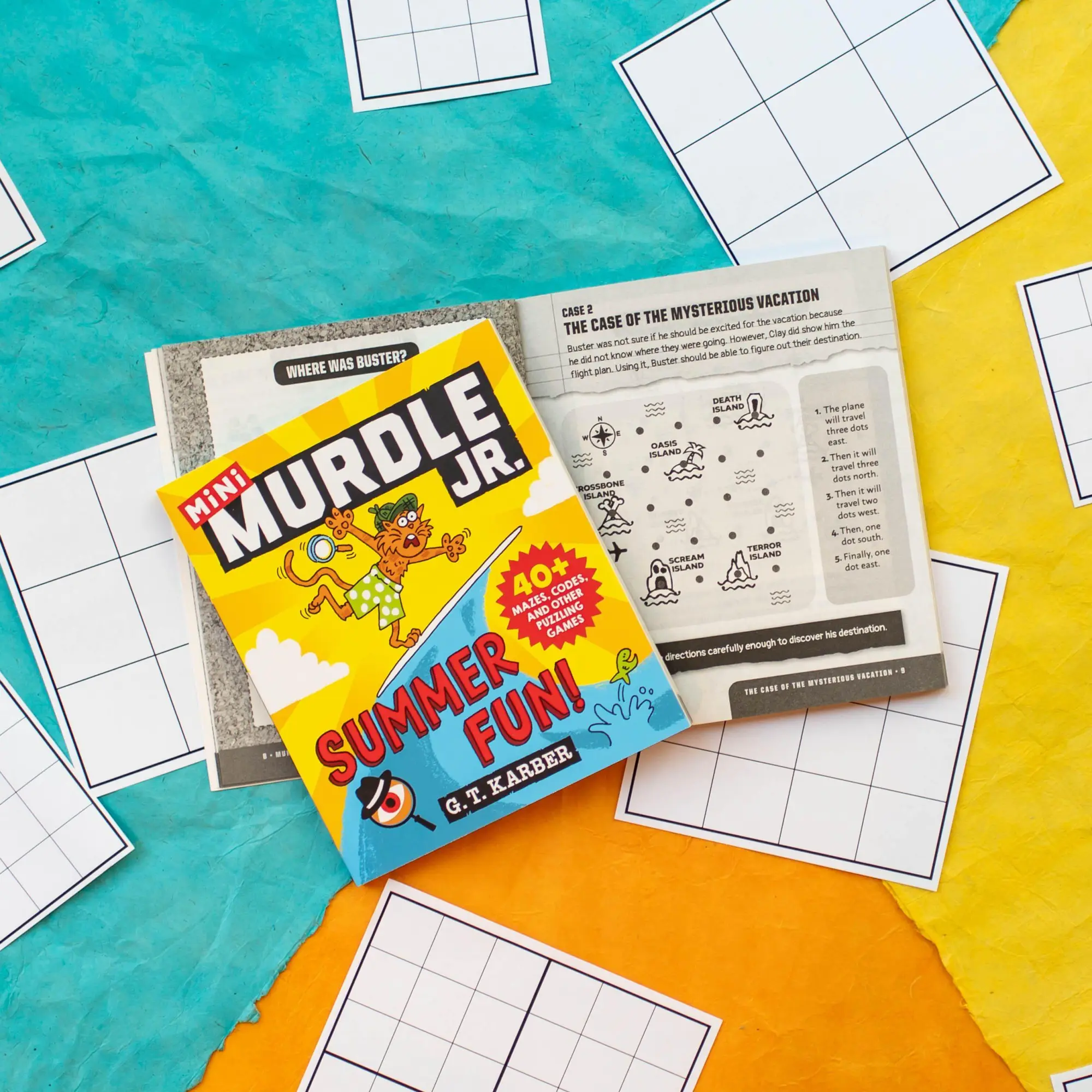 Bild: 9780316602686 | Murdle Jr.: Summer Fun! | 40+ Mazes, Codes, and Other Puzzling Games