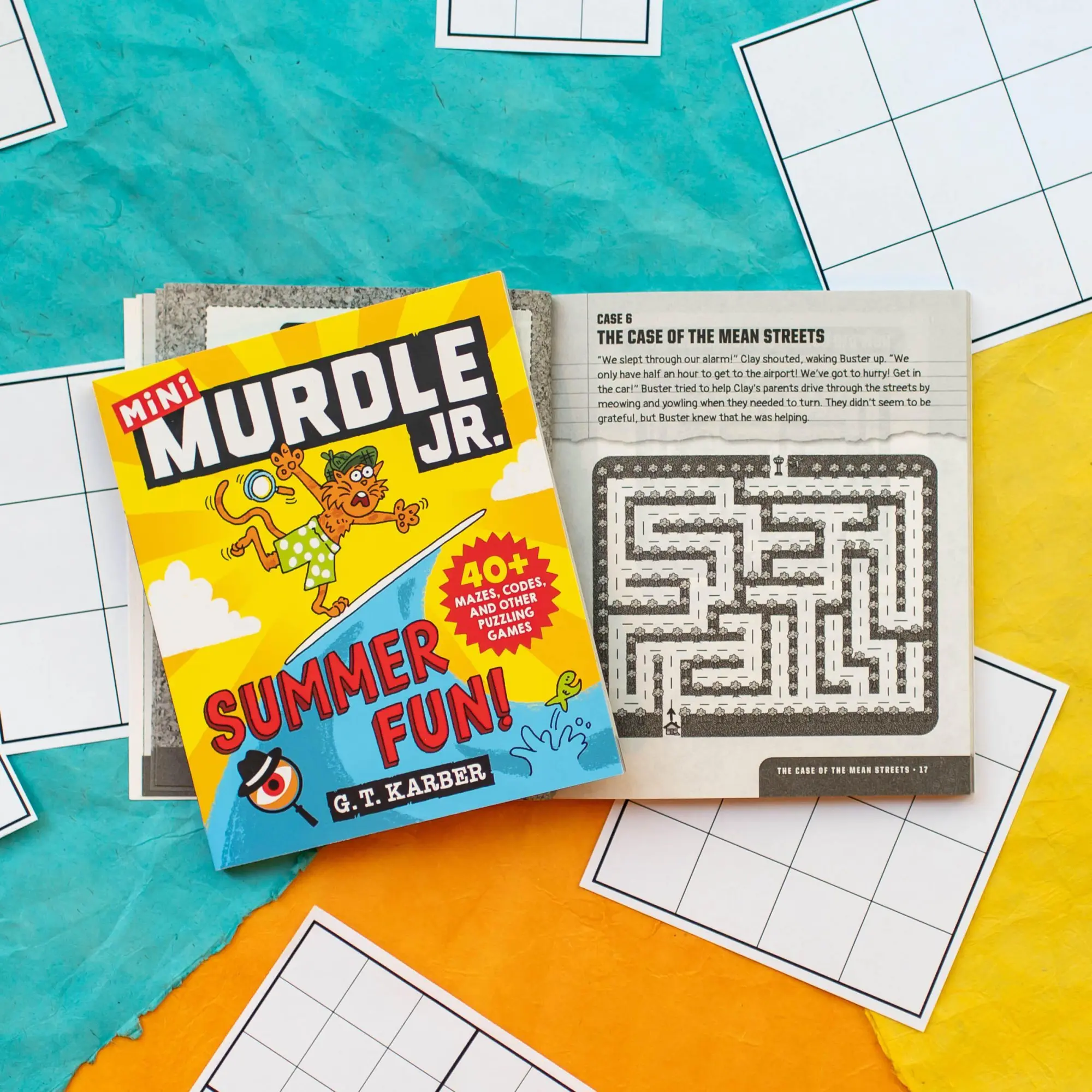 Bild: 9780316602686 | Murdle Jr.: Summer Fun! | 40+ Mazes, Codes, and Other Puzzling Games