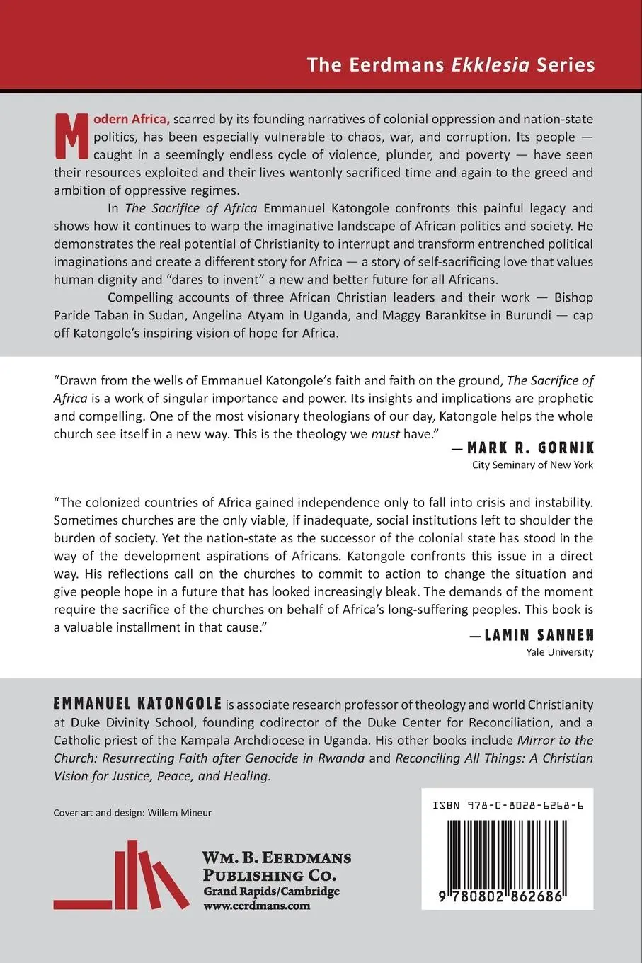 Rückseite: 9780802862686 | Sacrifice of Africa | A Political Theology for Africa | Katongole