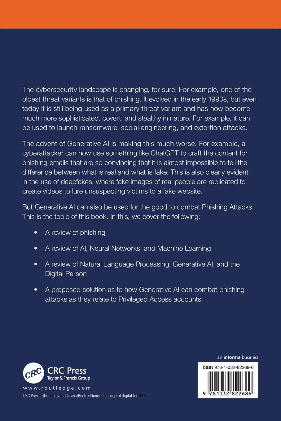 Rückseite: 9781032822686 | Generative AI | Phishing and Cybersecurity Metrics | Ravindra Das