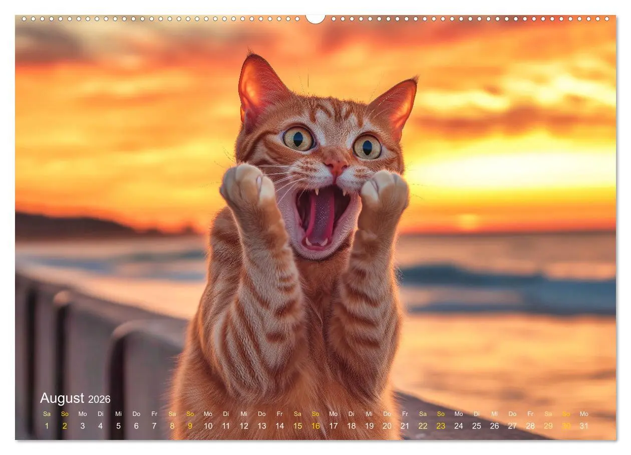 Bild: 9783457362686 | Katzenkunstwerke (hochwertiger Premium Wandkalender 2026 DIN A2...