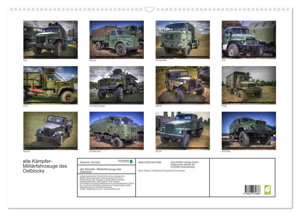 Bild: 9783516072686 | alte Kämpfer- Militärfahrzeuge des Ostblocks (Wandkalender 2026 DIN...