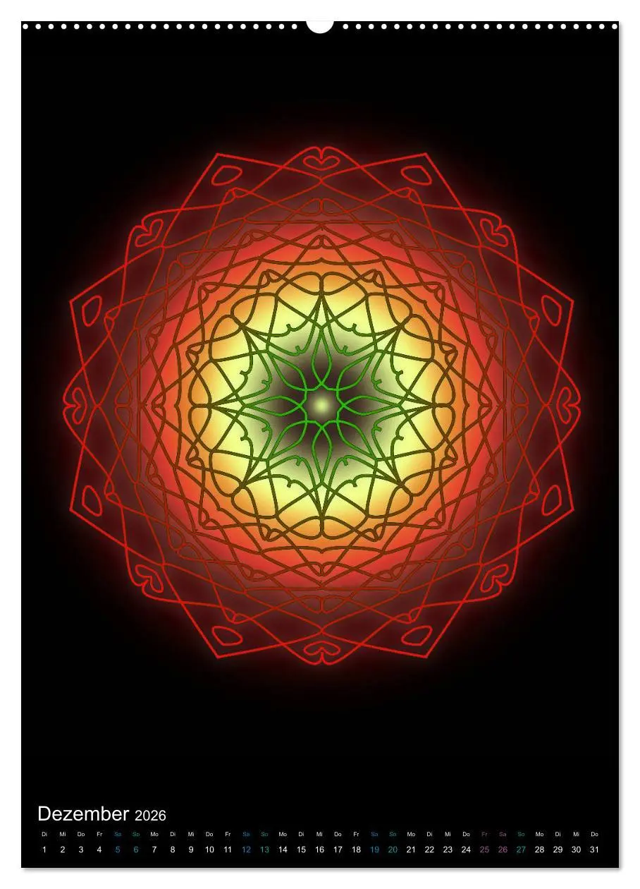 Bild: 9783516382686 | Mandala-Kalender 2026 (Wandkalender 2026 DIN A2 hoch), CALVENDO...