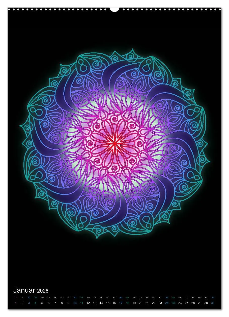 Bild: 9783516382686 | Mandala-Kalender 2026 (Wandkalender 2026 DIN A2 hoch), CALVENDO...