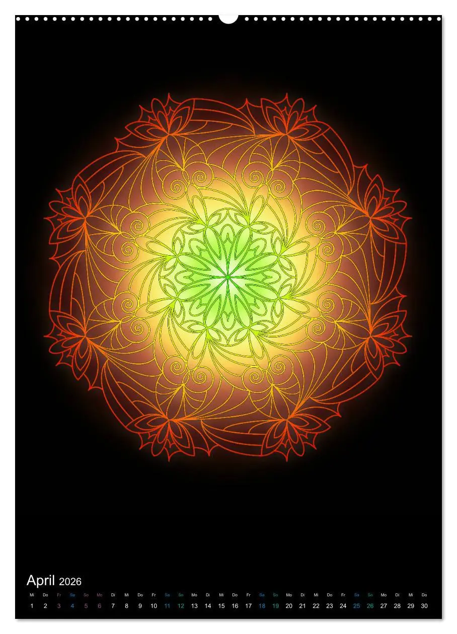 Bild: 9783516382686 | Mandala-Kalender 2026 (Wandkalender 2026 DIN A2 hoch), CALVENDO...
