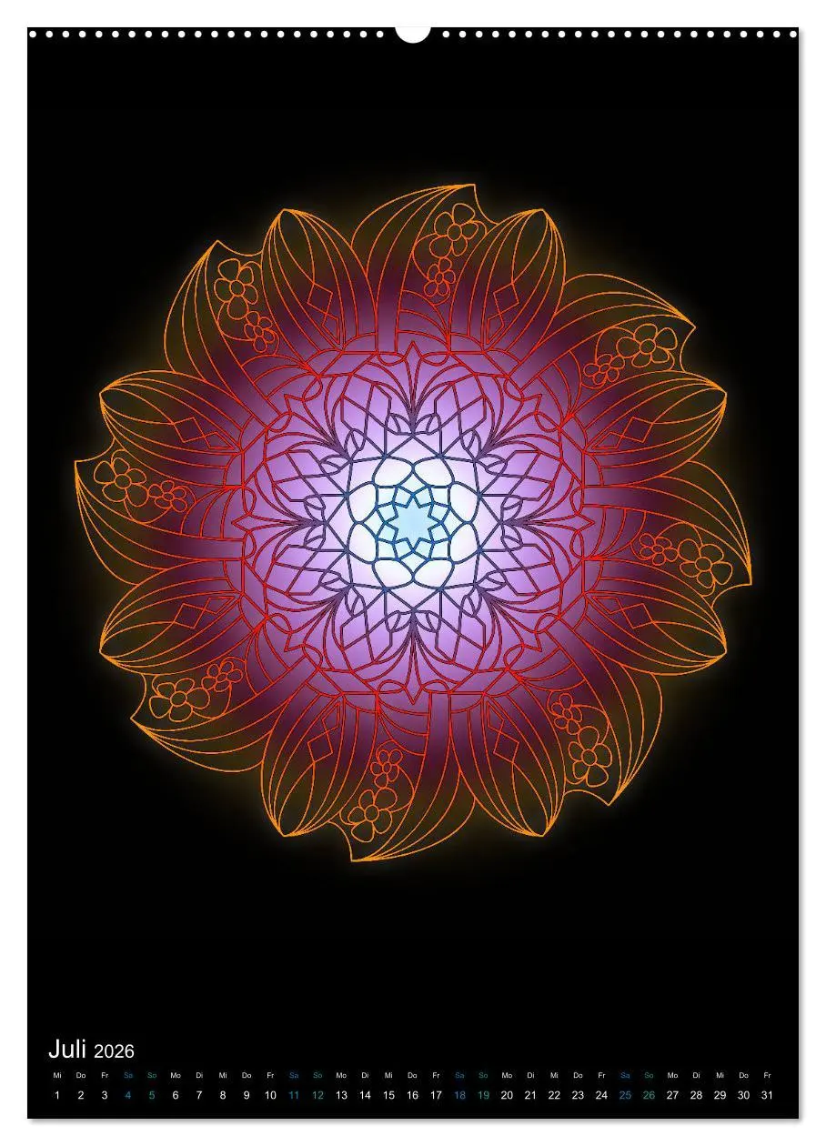 Bild: 9783516382686 | Mandala-Kalender 2026 (Wandkalender 2026 DIN A2 hoch), CALVENDO...