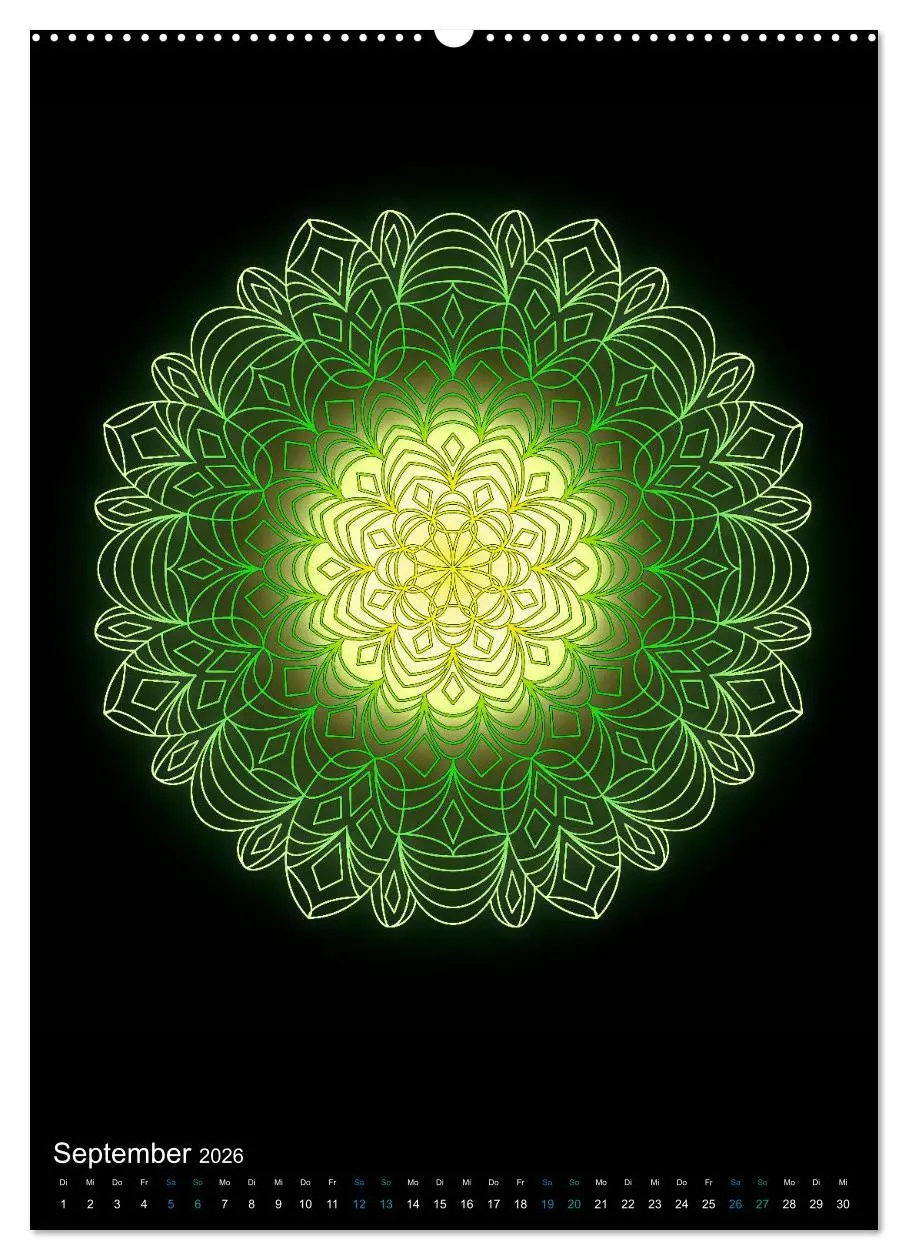 Bild: 9783516382686 | Mandala-Kalender 2026 (Wandkalender 2026 DIN A2 hoch), CALVENDO...