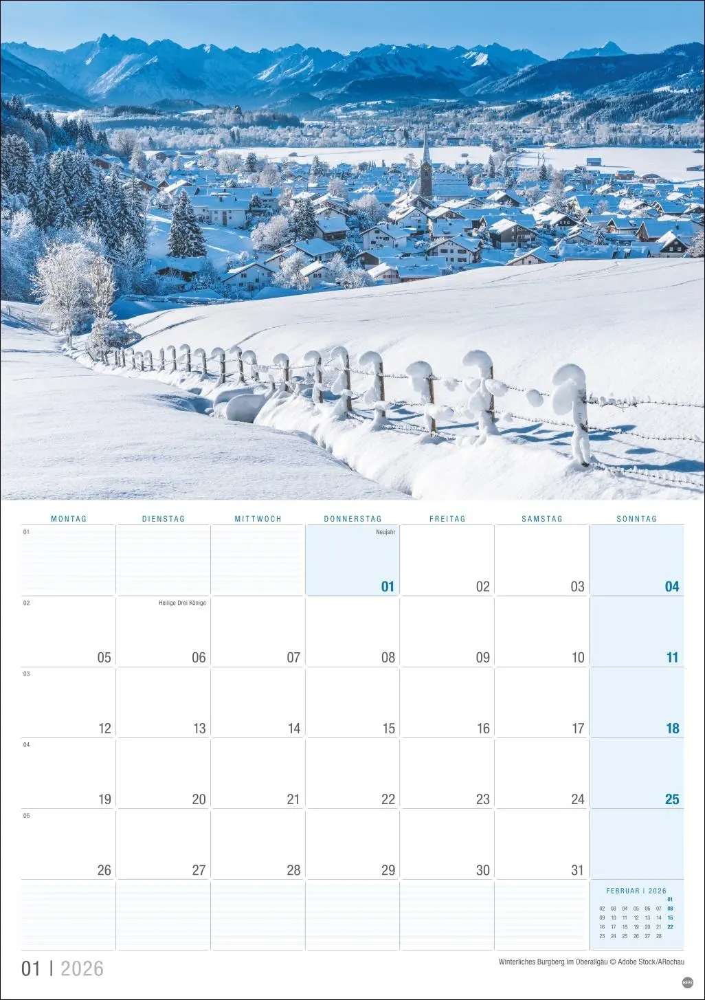 Bild: 9783756412686 | Allgäu Planer 2026 | Kalender | 13 S. | Deutsch | 2026 | Heye