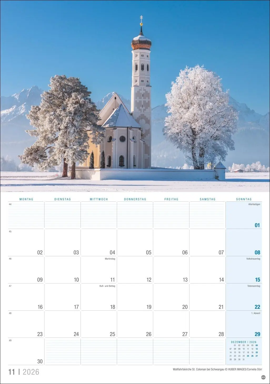 Bild: 9783756412686 | Allgäu Planer 2026 | Kalender | 13 S. | Deutsch | 2026 | Heye