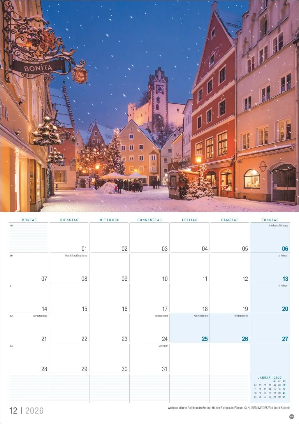 Bild: 9783756412686 | Allgäu Planer 2026 | Kalender | 13 S. | Deutsch | 2026 | Heye