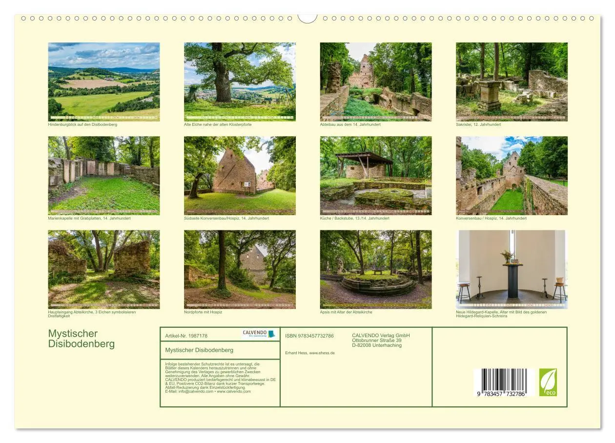 Bild: 9783457732786 | Mystischer Disibodenberg (hochwertiger Premium Wandkalender 2026...