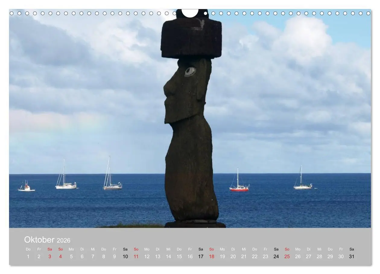 Bild: 9783516202786 | MOAI - steinerne Wächter der Osterinsel (Wandkalender 2026 DIN A3...