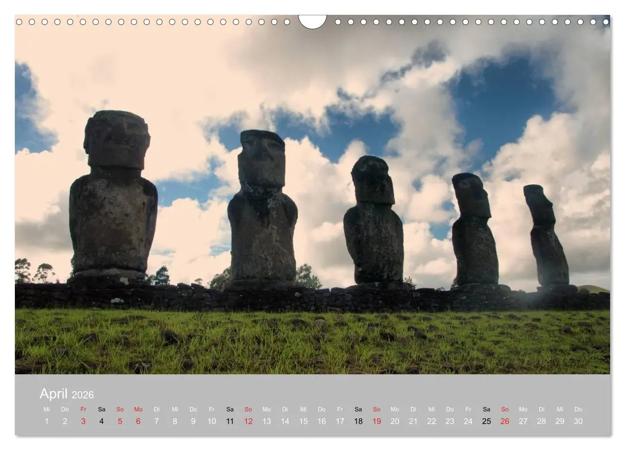 Bild: 9783516202786 | MOAI - steinerne Wächter der Osterinsel (Wandkalender 2026 DIN A3...