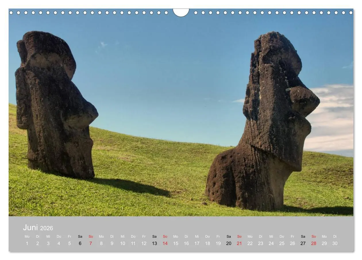 Bild: 9783516202786 | MOAI - steinerne Wächter der Osterinsel (Wandkalender 2026 DIN A3...