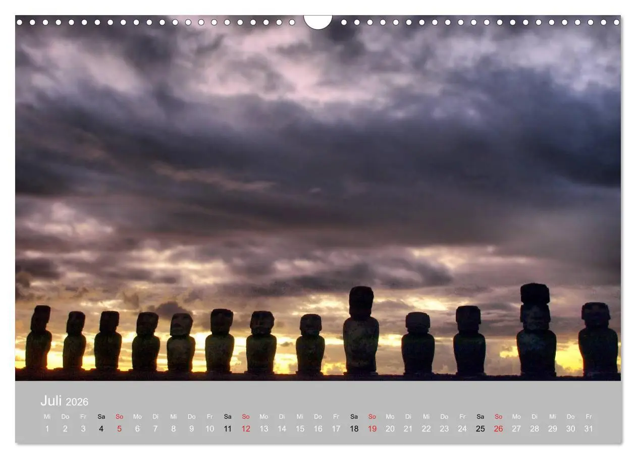 Bild: 9783516202786 | MOAI - steinerne Wächter der Osterinsel (Wandkalender 2026 DIN A3...