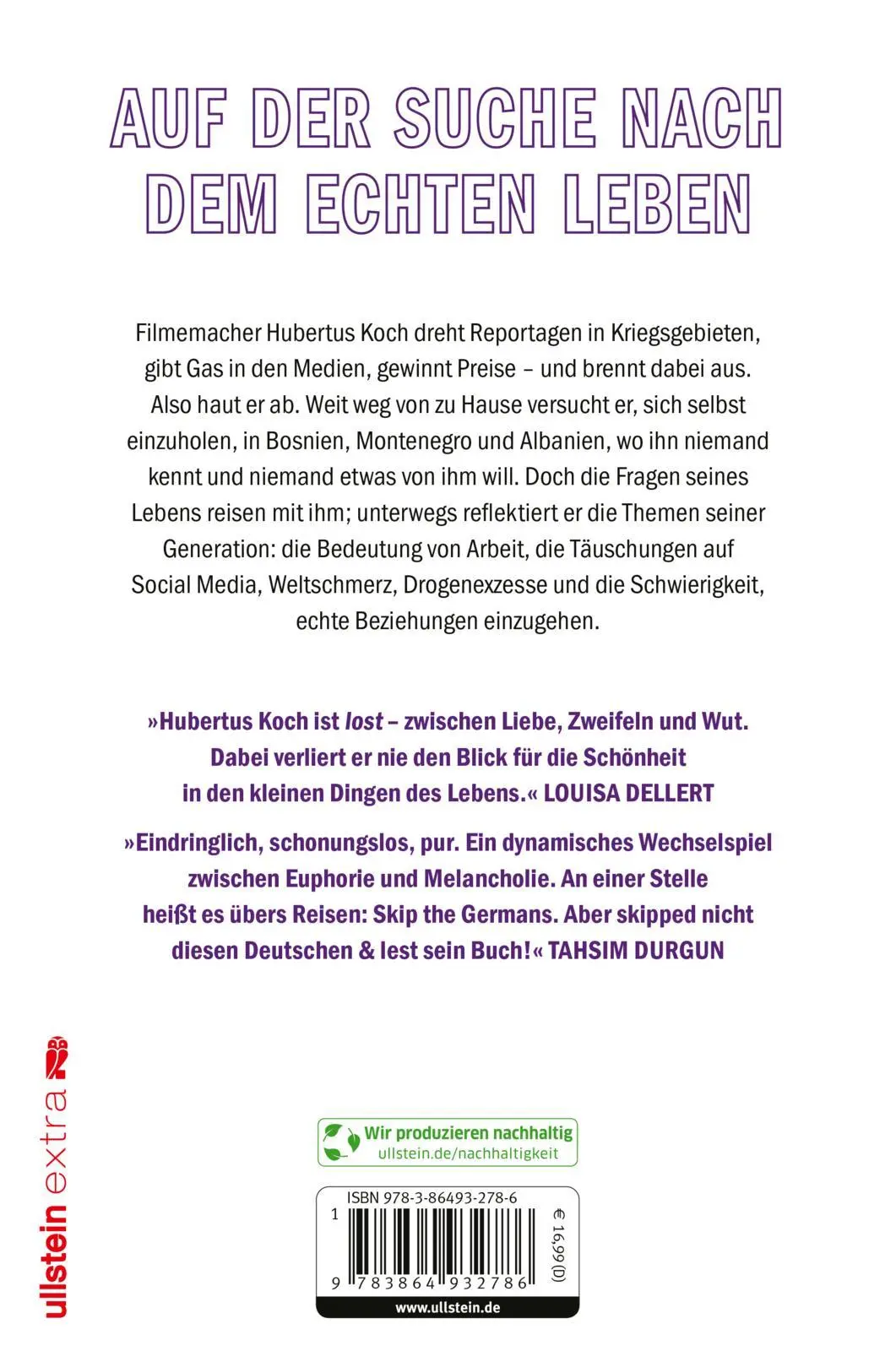 Rückseite: 9783864932786 | Lost Boy | Hubertus Koch | Taschenbuch | 272 S. | Deutsch | 2025