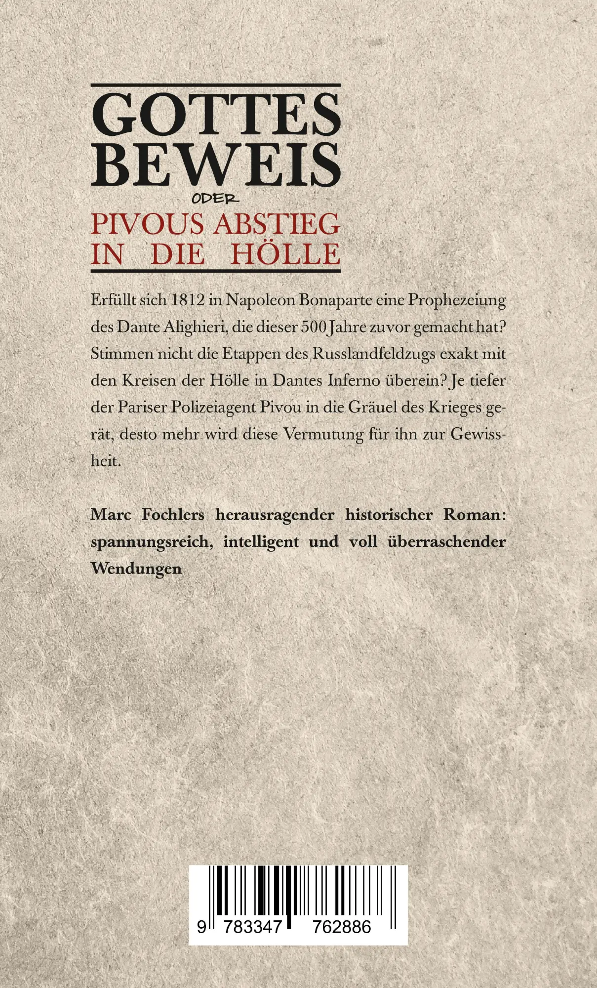 Rückseite: 9783347762886 | Gottesbeweis | oder: Pivous Abstieg in die Hölle | Marc Fochler | Buch
