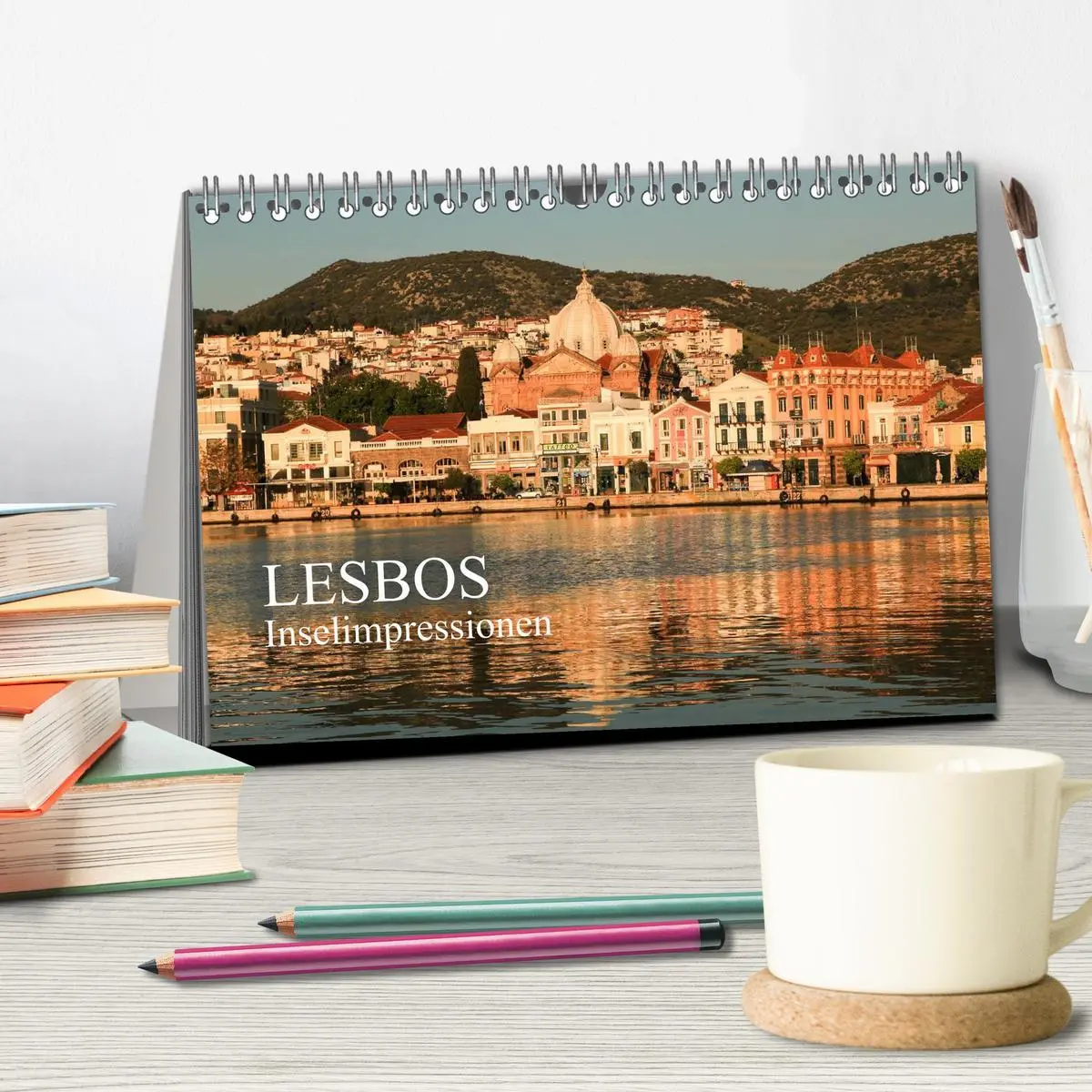 Bild: 9783516122886 | Lesbos - Inselimpressionen (Tischkalender 2026 DIN A5 quer),...