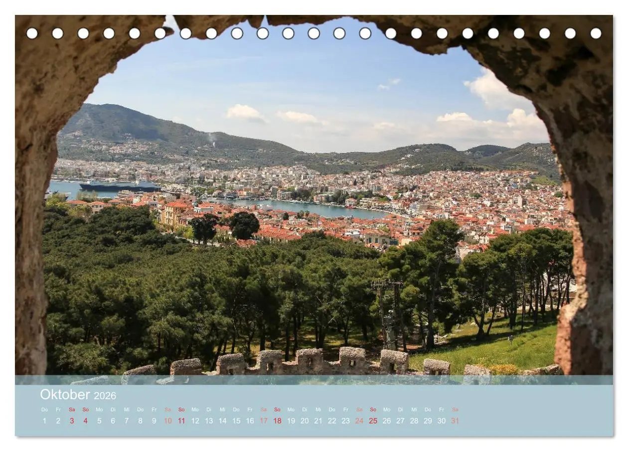 Bild: 9783516122886 | Lesbos - Inselimpressionen (Tischkalender 2026 DIN A5 quer),...