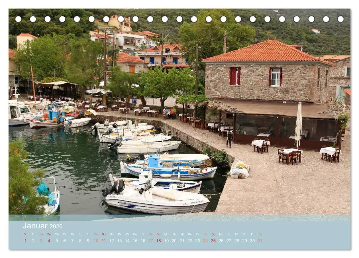 Bild: 9783516122886 | Lesbos - Inselimpressionen (Tischkalender 2026 DIN A5 quer),...