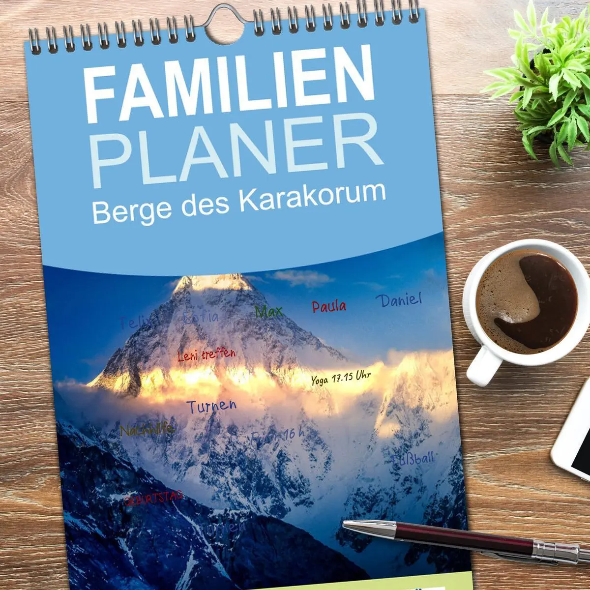 Bild: 9783516502886 | Familienplaner 2026 - Berge des Karakorum mit 5 Spalten...