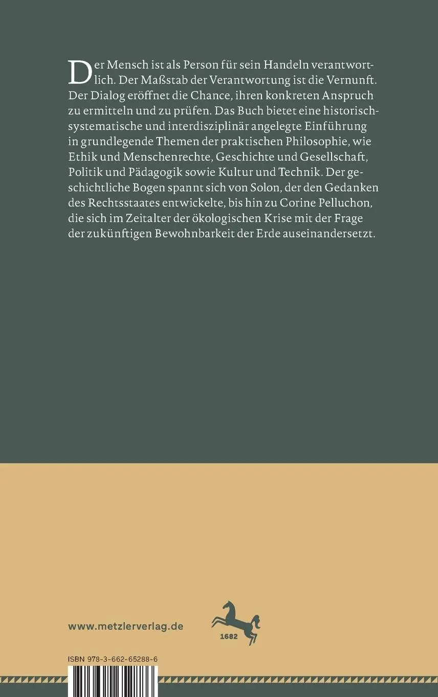 Rückseite: 9783662652886 | Dialogische Vernunft | Grundzüge einer praktischen Philosophie | Buch