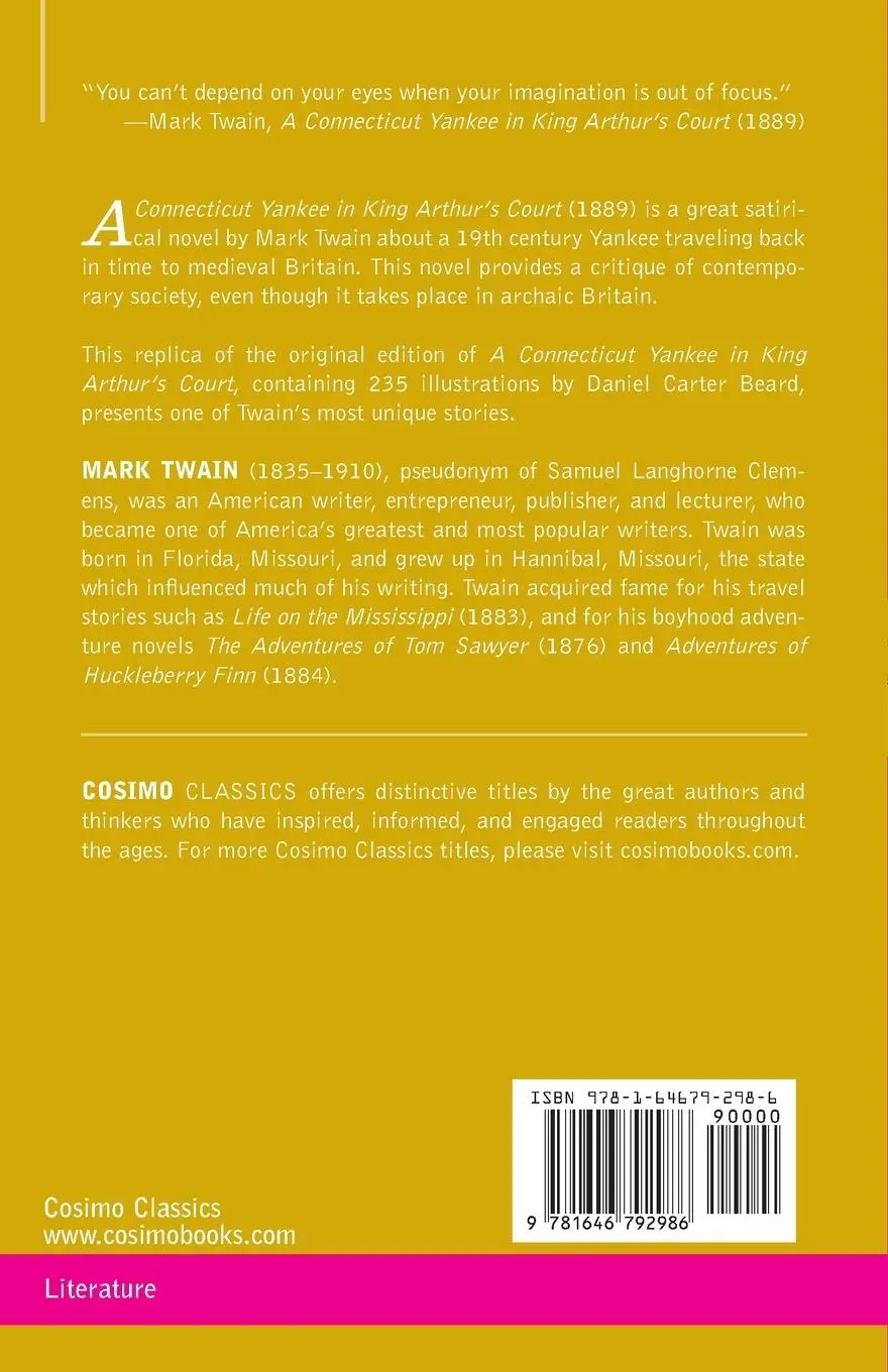 Rückseite: 9781646792986 | A Connecticut Yankee in King Arthur's Court | Mark Twain | Taschenbuch