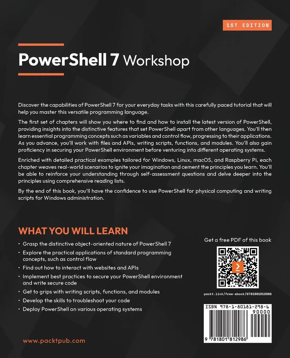 Rückseite: 9781801812986 | PowerShell 7 Workshop | Nick Parlow | Taschenbuch | Englisch | 2024