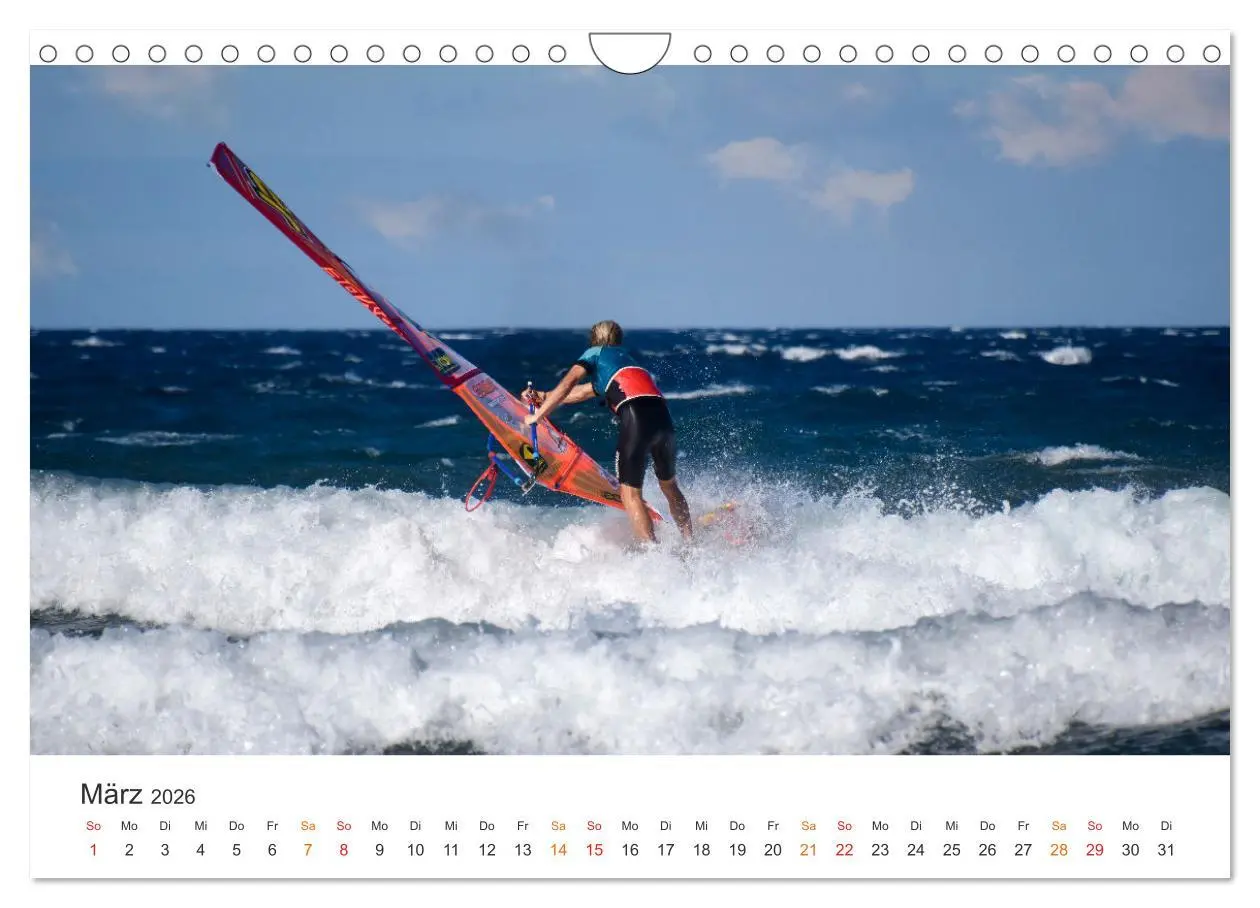Bild: 9783457262986 | Windsurfen - endlose Wellen (Wandkalender 2026 DIN A4 quer),...