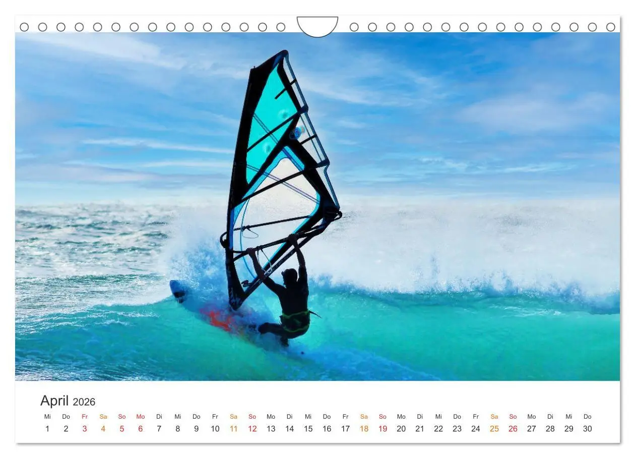 Bild: 9783457262986 | Windsurfen - endlose Wellen (Wandkalender 2026 DIN A4 quer),...