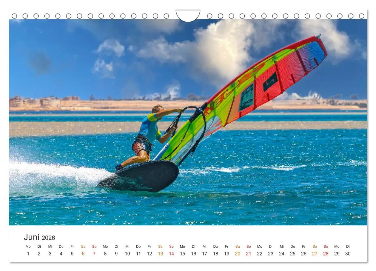 Bild: 9783457262986 | Windsurfen - endlose Wellen (Wandkalender 2026 DIN A4 quer),...
