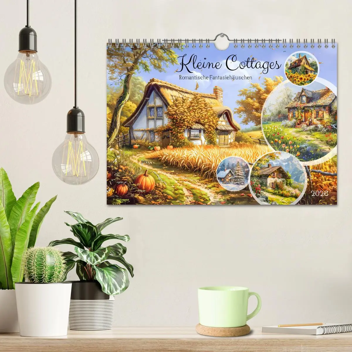 Bild: 9783457332986 | Kleine Cottages - Romantische Fantasiehäuschen (Wandkalender 2026...
