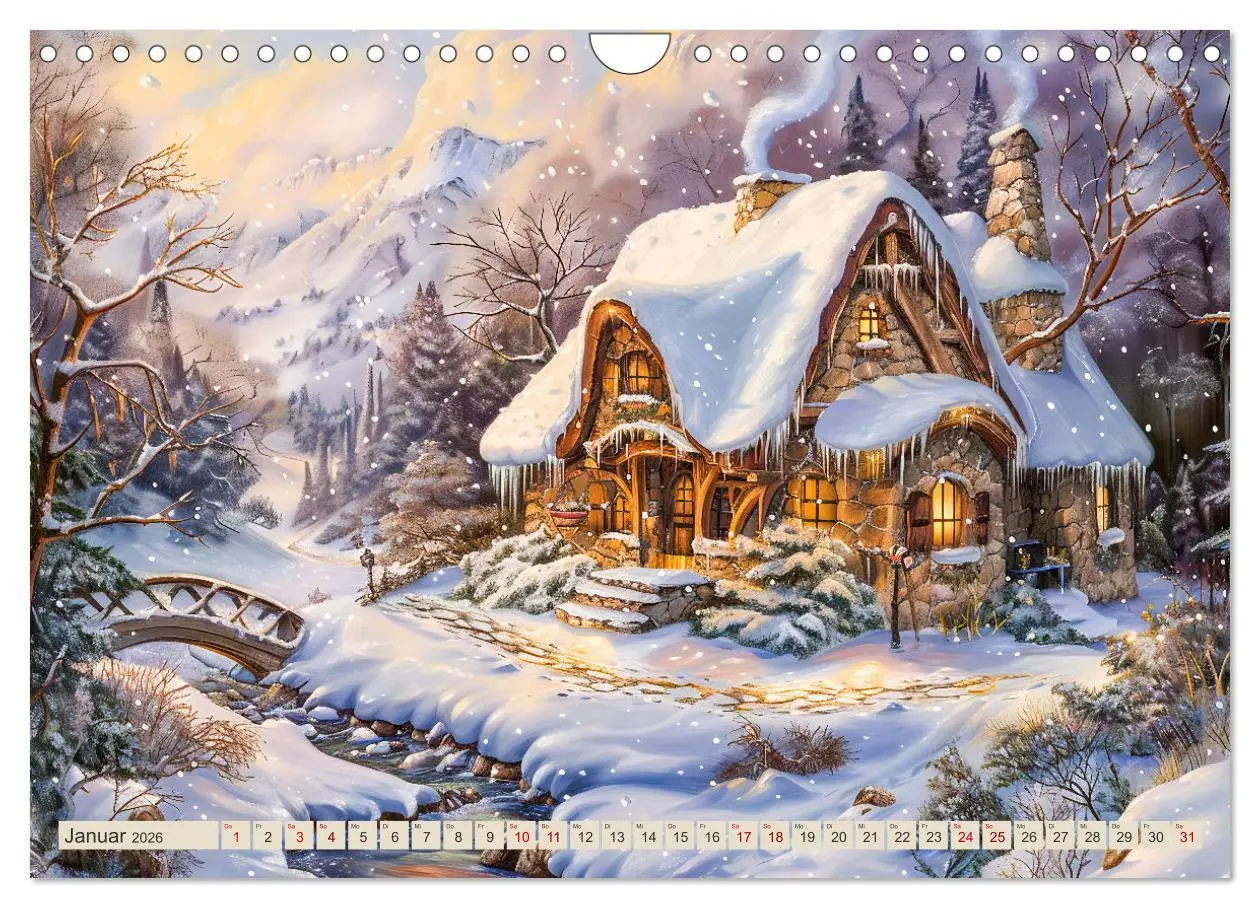 Bild: 9783457332986 | Kleine Cottages - Romantische Fantasiehäuschen (Wandkalender 2026...