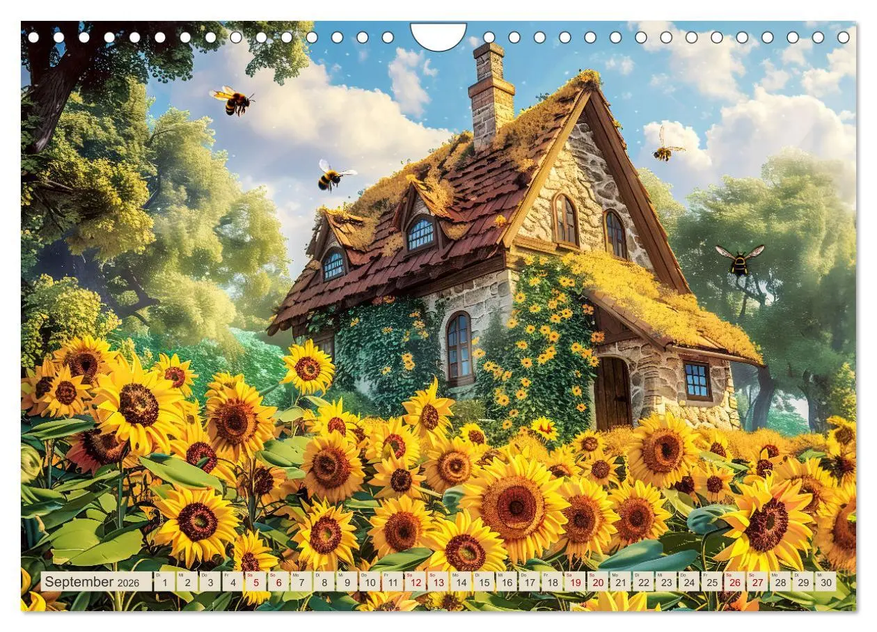 Bild: 9783457332986 | Kleine Cottages - Romantische Fantasiehäuschen (Wandkalender 2026...