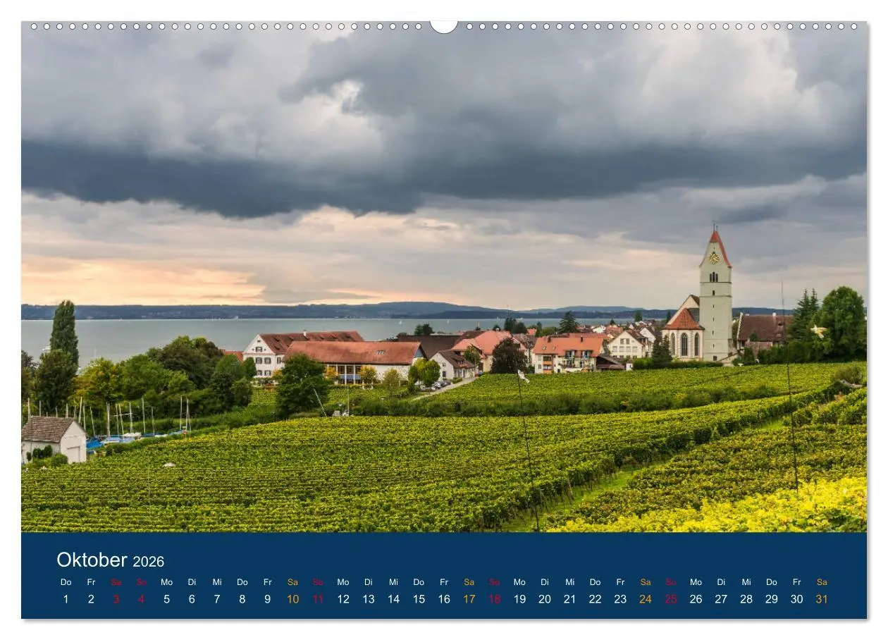 Bild: 9783457882986 | Ansichten vom Bodensee (Wandkalender 2026 DIN A2 quer), CALVENDO...