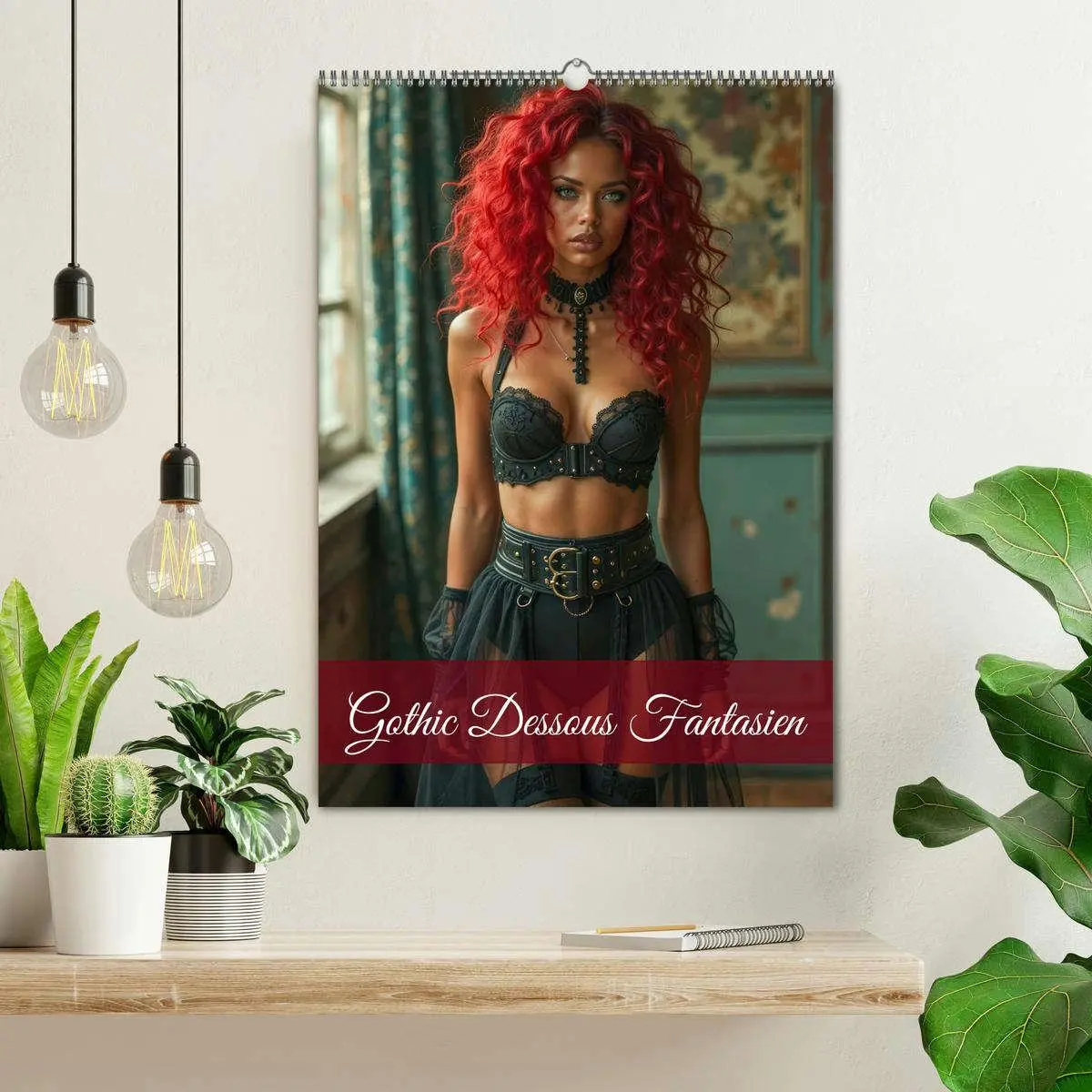 Bild: 9783516592986 | Gothic Dessous Fantasien (Wandkalender 2026 DIN A2 hoch), CALVENDO...