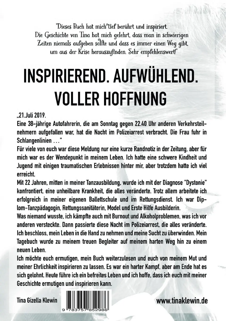 Rückseite: 9783757852986 | Herz sucht Mut, Seele sucht Halt | Tina Gizella Klewin | Taschenbuch
