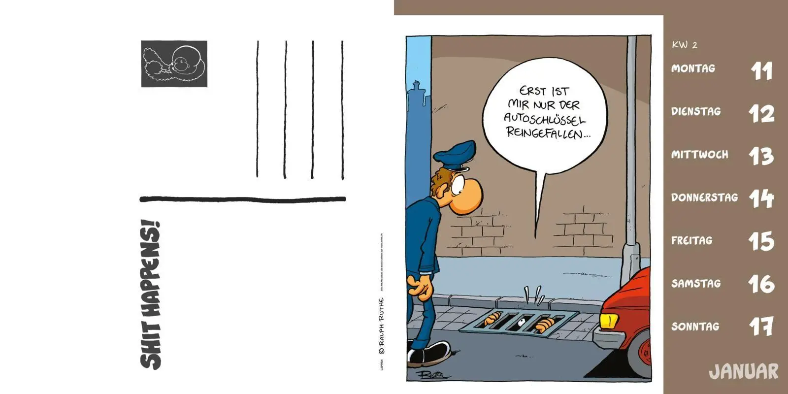 Bild: 9783830322986 | Shit happens! Postkartenkalender 2027 | Ralph Ruthe | Kalender | 2027