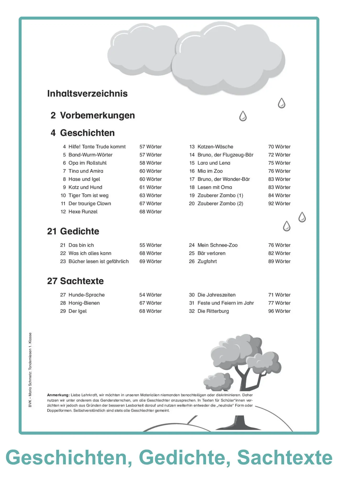 Bild: 9783965202986 | Tandemlesen - 1. Klasse | 20 Minuten Lesezeit | Maria Schmetz | 32 S.