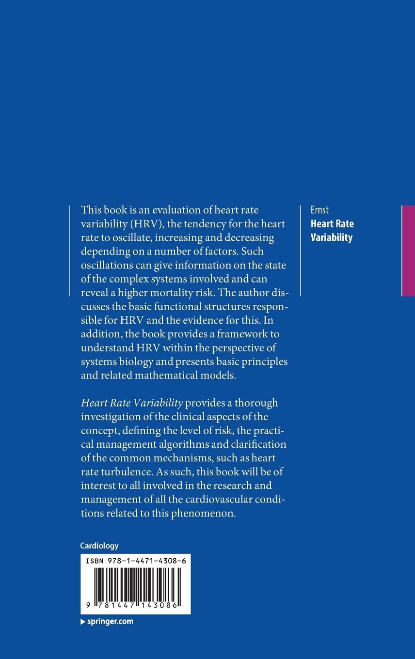 Rückseite: 9781447143086 | Heart Rate Variability | Gernot Ernst | Buch | xvi | Englisch | 2013