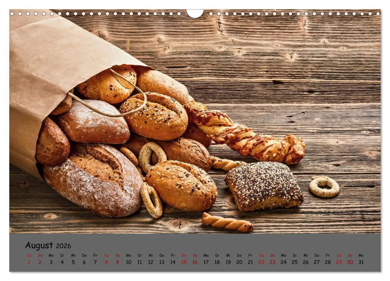 Bild: 9783457603086 | Mein Brotkalender (Wandkalender 2026 DIN A3 quer), CALVENDO...