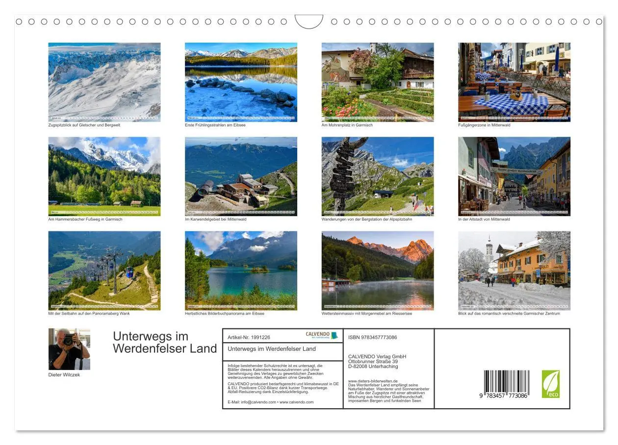 Bild: 9783457773086 | Unterwegs im Werdenfelser Land (Wandkalender 2026 DIN A3 quer),...