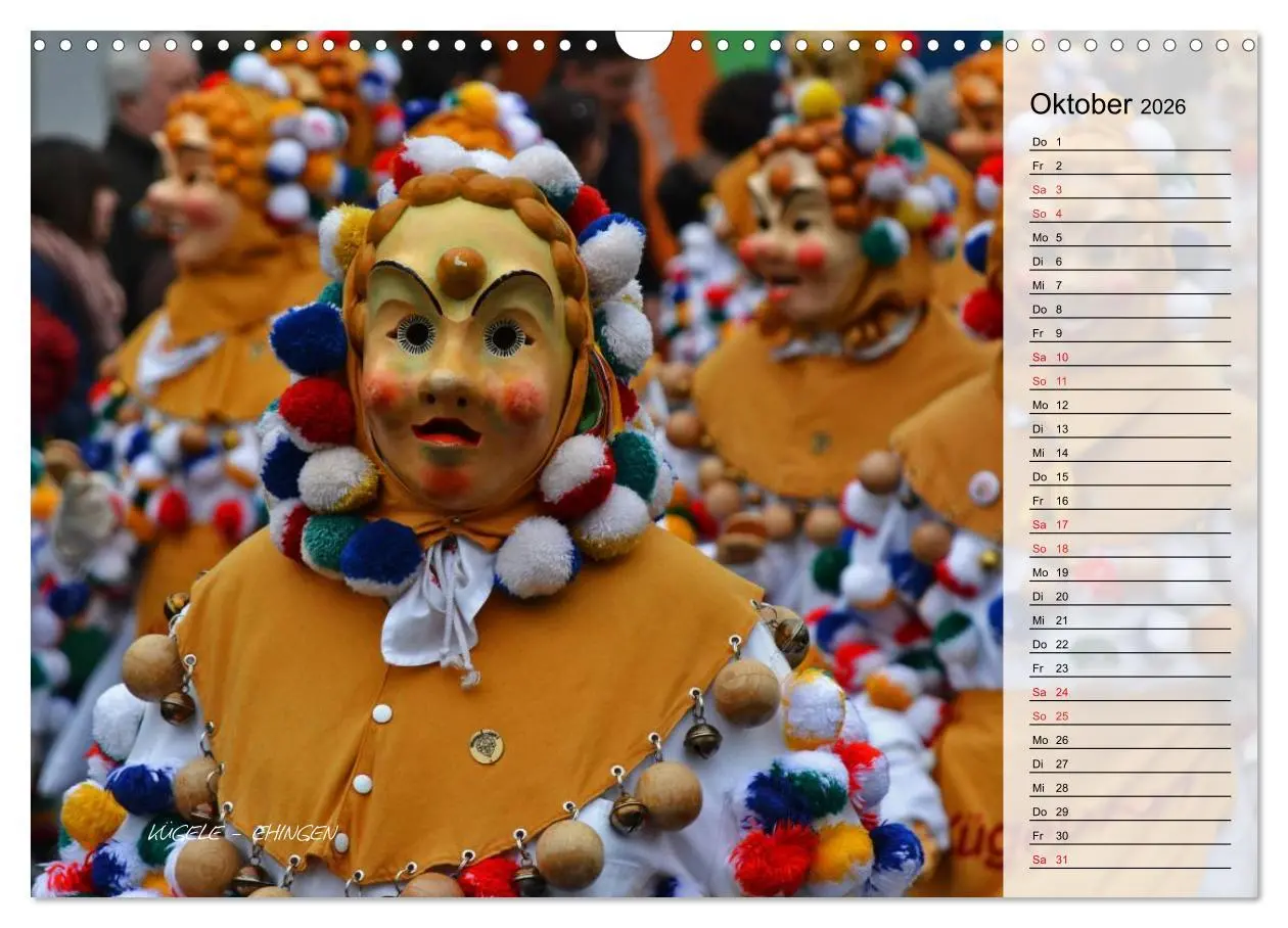 Bild: 9783516003086 | Schwäbisch alemannische Fasnet (Wandkalender 2026 DIN A3 quer),...