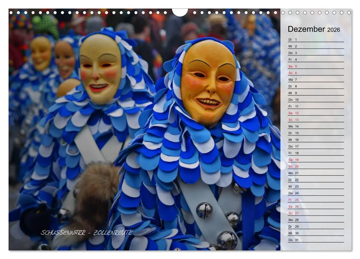 Bild: 9783516003086 | Schwäbisch alemannische Fasnet (Wandkalender 2026 DIN A3 quer),...