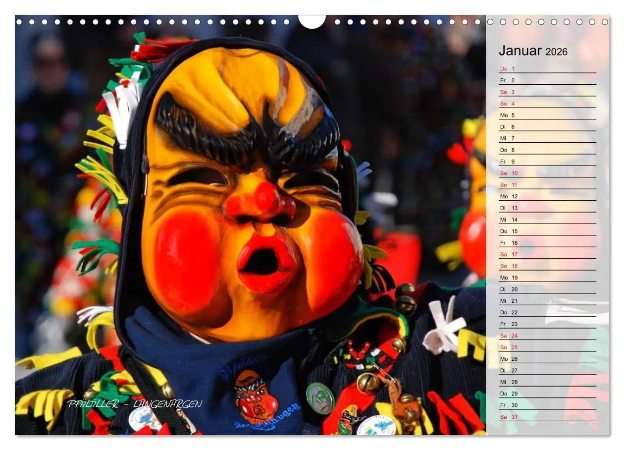 Bild: 9783516003086 | Schwäbisch alemannische Fasnet (Wandkalender 2026 DIN A3 quer),...